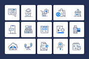 Animated Digital Business Line Icons, an Outline Icon by Vectors Market (Thumbnail 3 of 4)