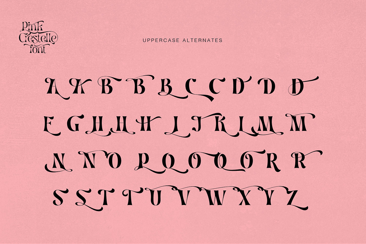Pink Crestelle Font on Sale, a Slab Serif Font by creativemedialab (Photo 12 of 17)