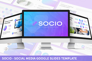 Socio - Social Media Google Slides, a Presentation Template by SlideFactory