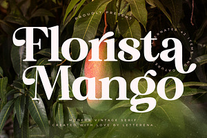 Florista Mango Modern Vintage Serif