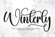 Winterly | Script Font, a Handwritten Font by Scratchones (Thumbnail 1 of 9)