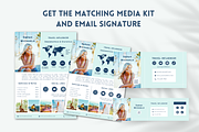 Travel Influencer Business Card Kit, a Business Card Template by Golden Horizons Studio (Thumbnail 6 of 12)