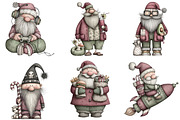 Quirky Santa Clipart, an Illustration by Daily.Designs (Thumbnail 3 of 5)