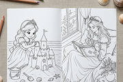 Magical Princess Coloring Book Vol32, a Person Illustration by ikarifq shop (Thumbnail 3 of 7)