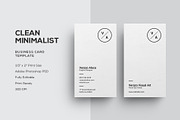 Clean Minimalist Business Card, a Business Card Template by Verazo (Thumbnail 1 of 4)