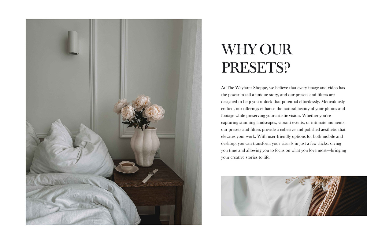 5 Blogger LR Presets + Video LUTs, a Preset Add-On by TheWayfarerShoppe (Photo 17 of 17)