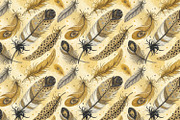 Seamless Patterns Ethereal Feathers, a Pattern Graphic by Designs by Helen Trupak (Thumbnail 6 of 8)