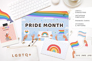Pride Month LGBTQ+ Collection, a Decorative Illustration by millering (Thumbnail 1 of 12)