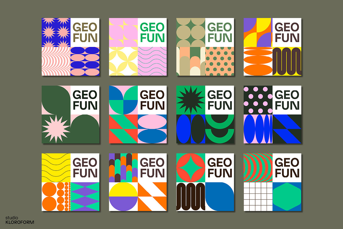 Geometric Fun 1, a Pattern Graphic by kloroform (Photo 18 of 21)