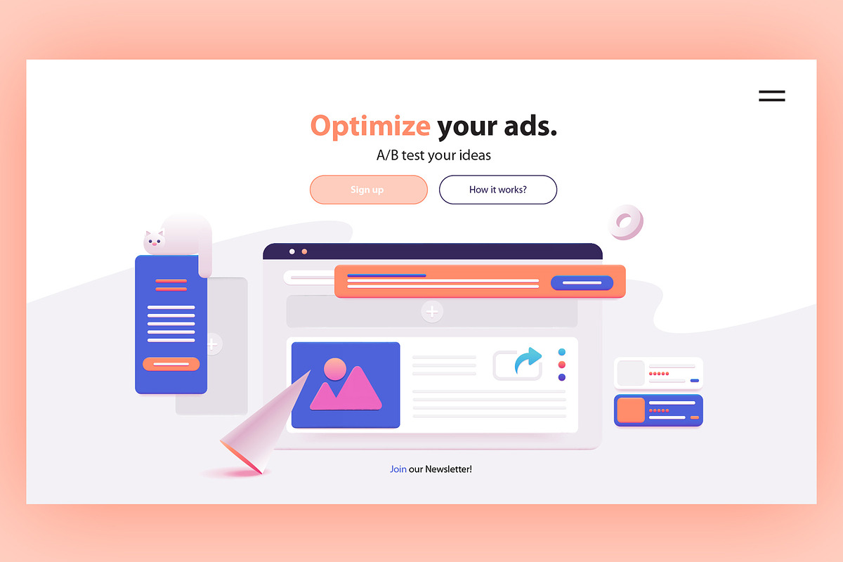 3D Web Illustrations- Hero Headers, a Landing Page Template by Polar Vectors (Photo 5 of 7)