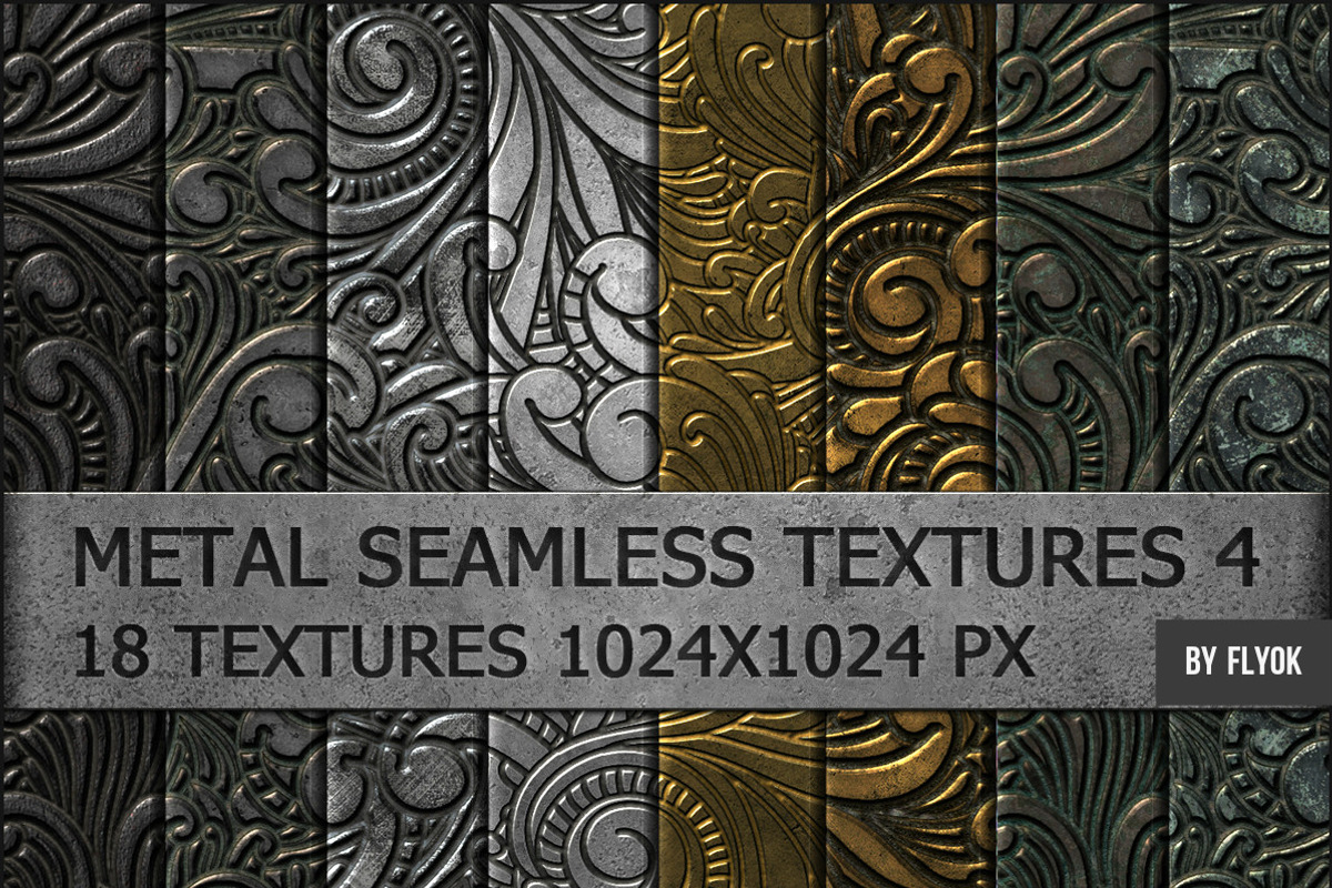 brushed metal texture pack vol 1, a Texture Graphic by FlyOk (Photo 5 of 6)