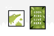 Safari Animals Children clipart set, an Animal Illustration by JuliyArt (Thumbnail 6 of 12)