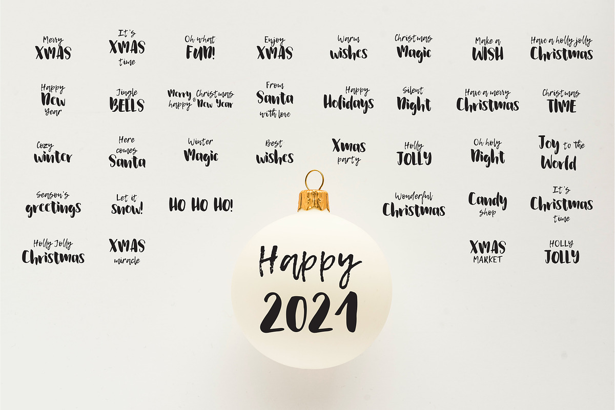 Christmas Cookies & Lettering, a Background Graphic by NKTN graphics (Photo 4 of 13)