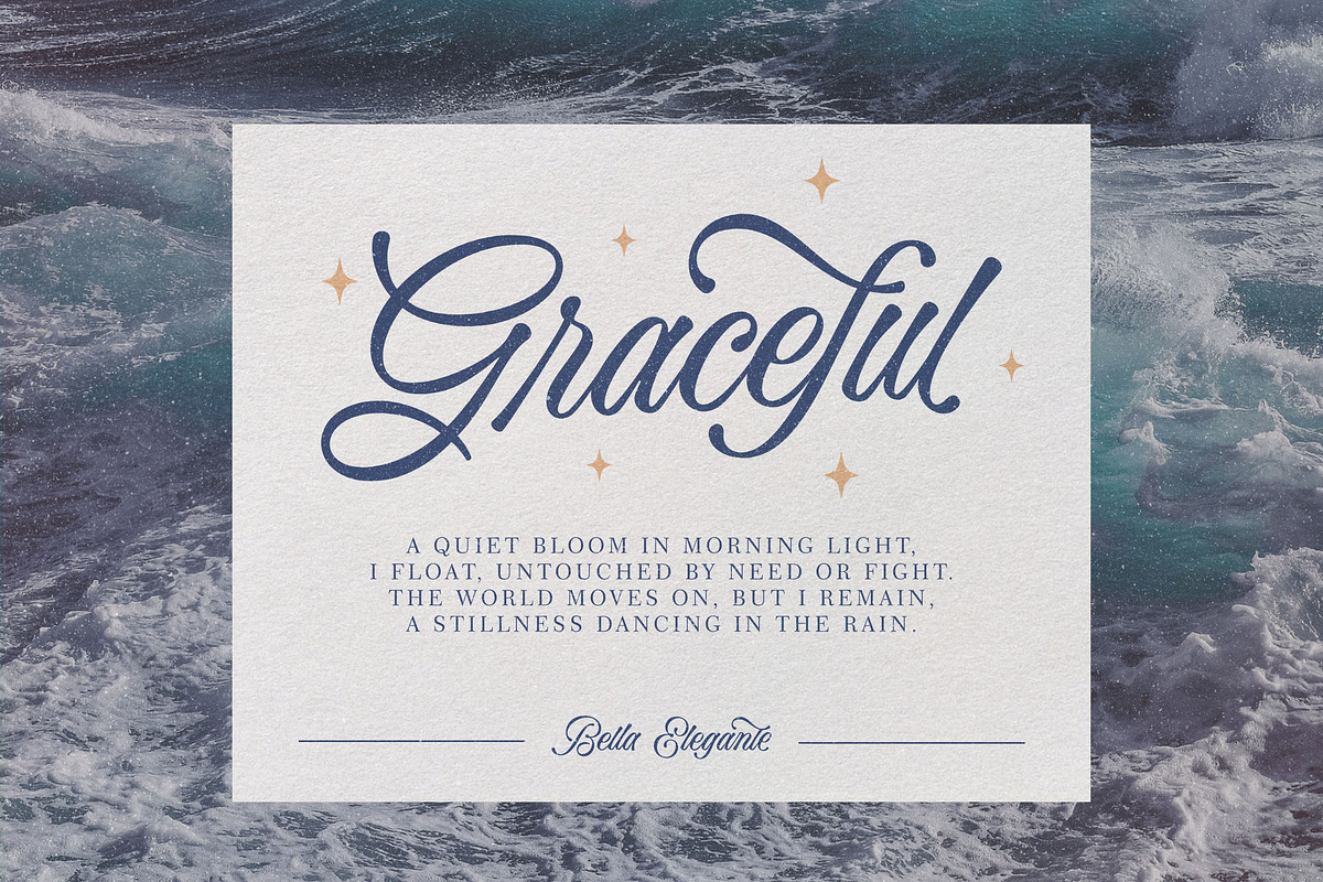 Bella Elegante - Calligraphy Font, a Script Font by Subectype Studio (Photo 6 of 10)