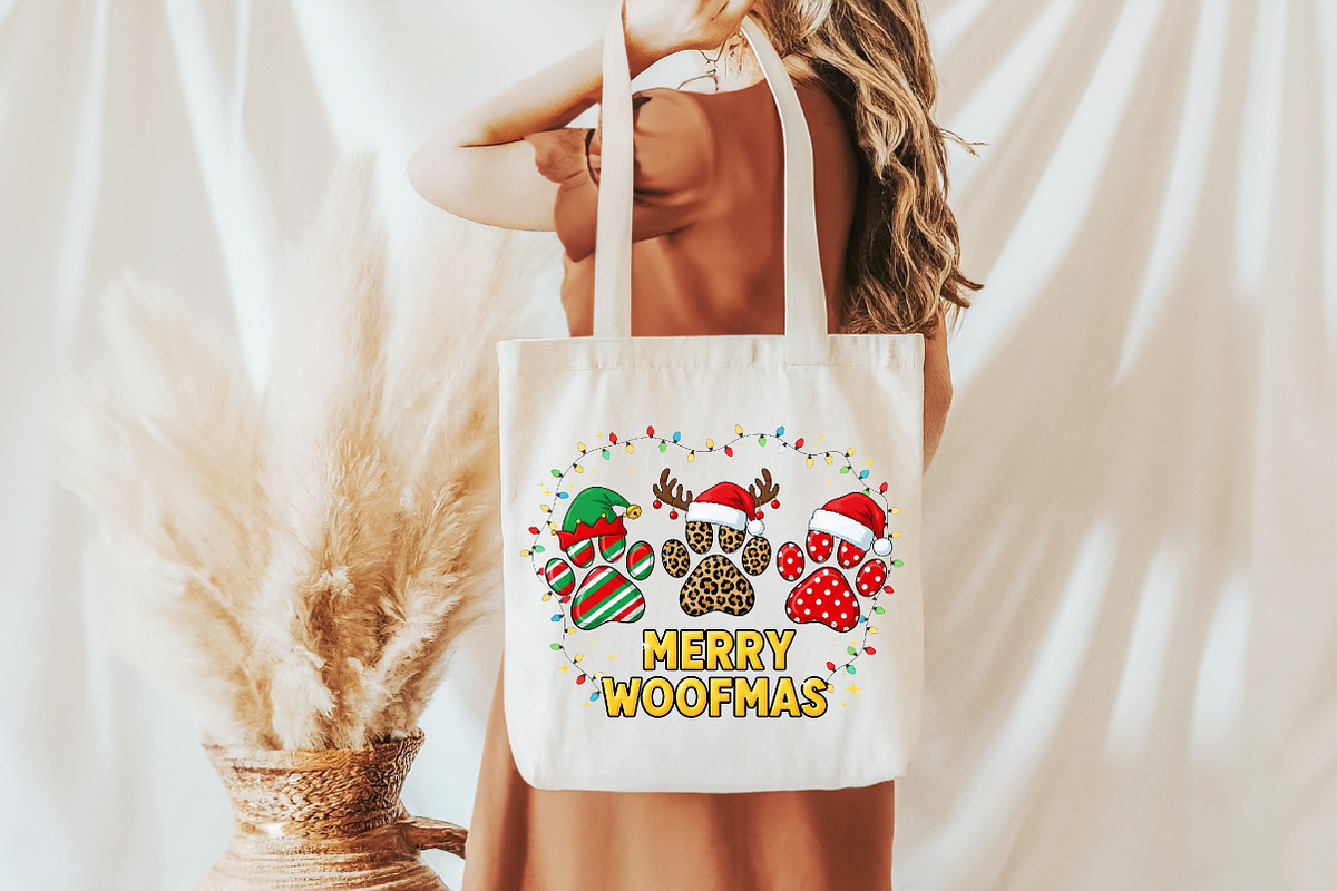 Merry Woofmas PNG, an Illustration by Craft Nest (Photo 3 of 6)