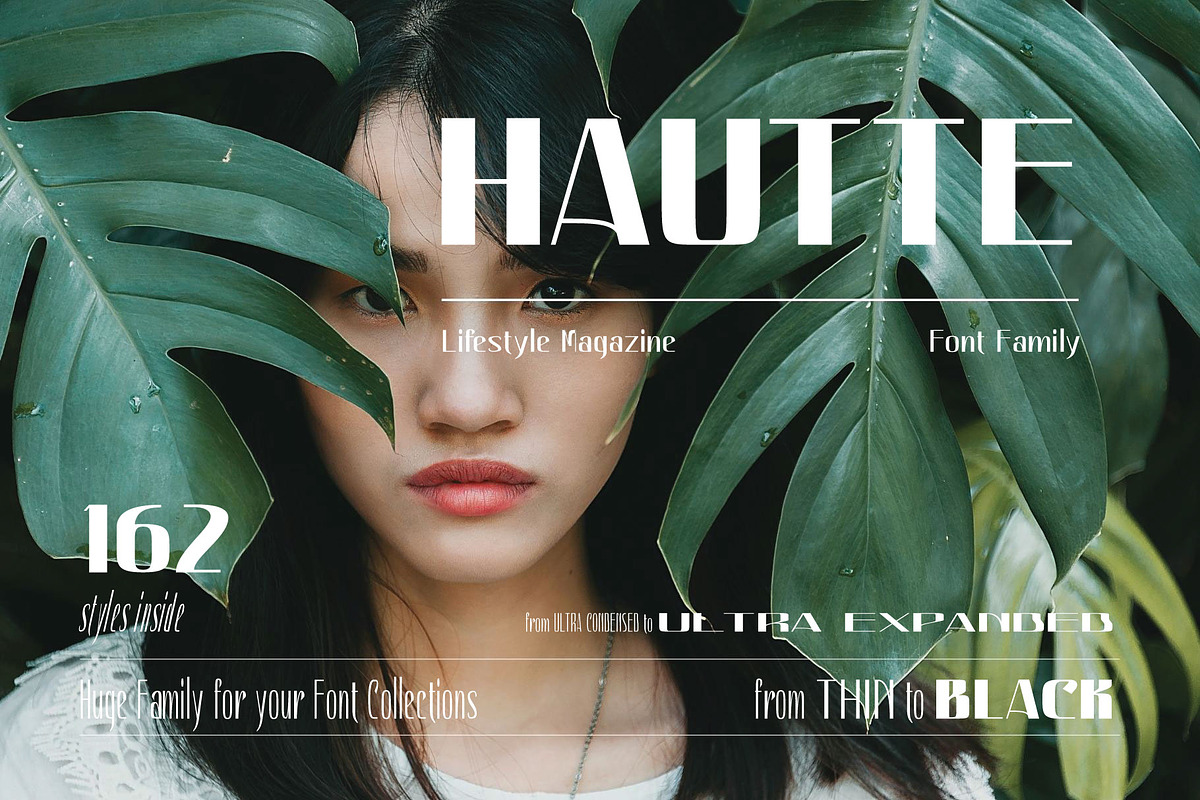 Hautte - Fashion Magazine Font, a Sans Serif Font by Anomali Creatype (Photo 1 of 10)