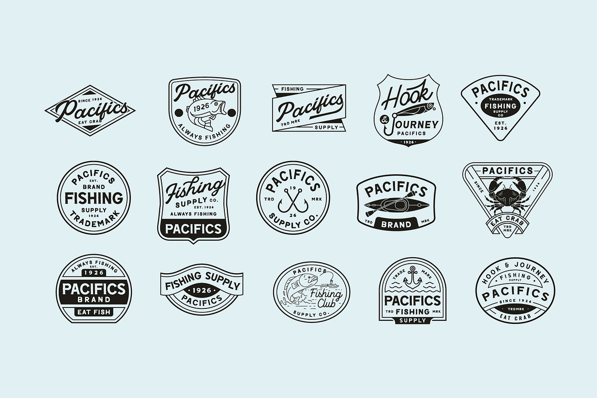 Fishing Badge, an Illustration by Skilline Supply Co. (Photo 4 of 10)