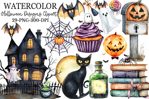 Halloween Designs Clipart, an Illustration by Rose Art