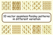 Yellow flourish Paisley patterns, a Pattern Graphic by ThaiByGaew (Thumbnail 2 of 3)