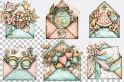 Whimsical Summer Envelope Clipart Bu, an Illustration by SVGArt (Thumbnail 3 of 9)