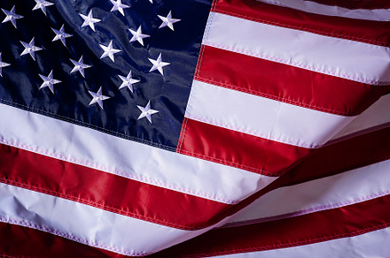 closeup shot of the waving flag of the United States of America, a Photo by 1981 Rustic studio kan