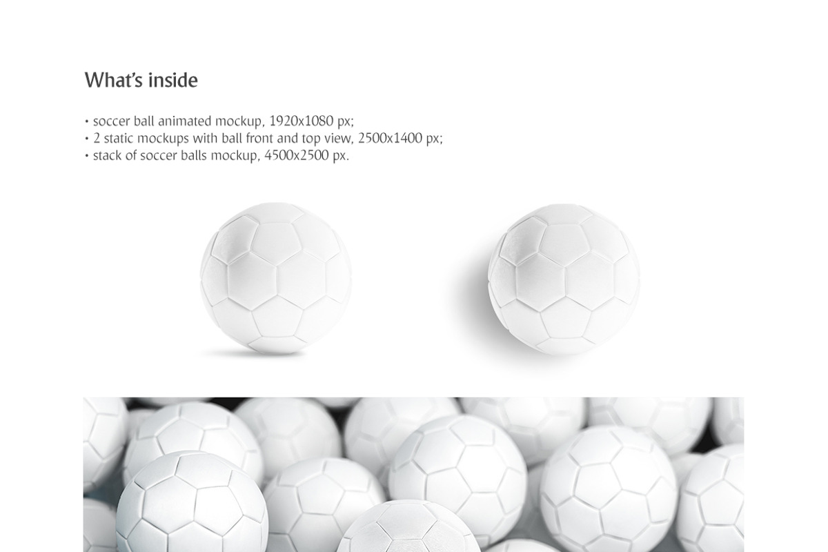 Soccer Ball Animated Mockup, a Merchandise Mockup by rebrandy (Photo 3 of 14)