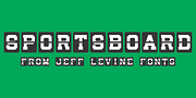 Sportsboard JNL, a Font by Jeff Levine Fonts (Thumbnail 1 of 5)