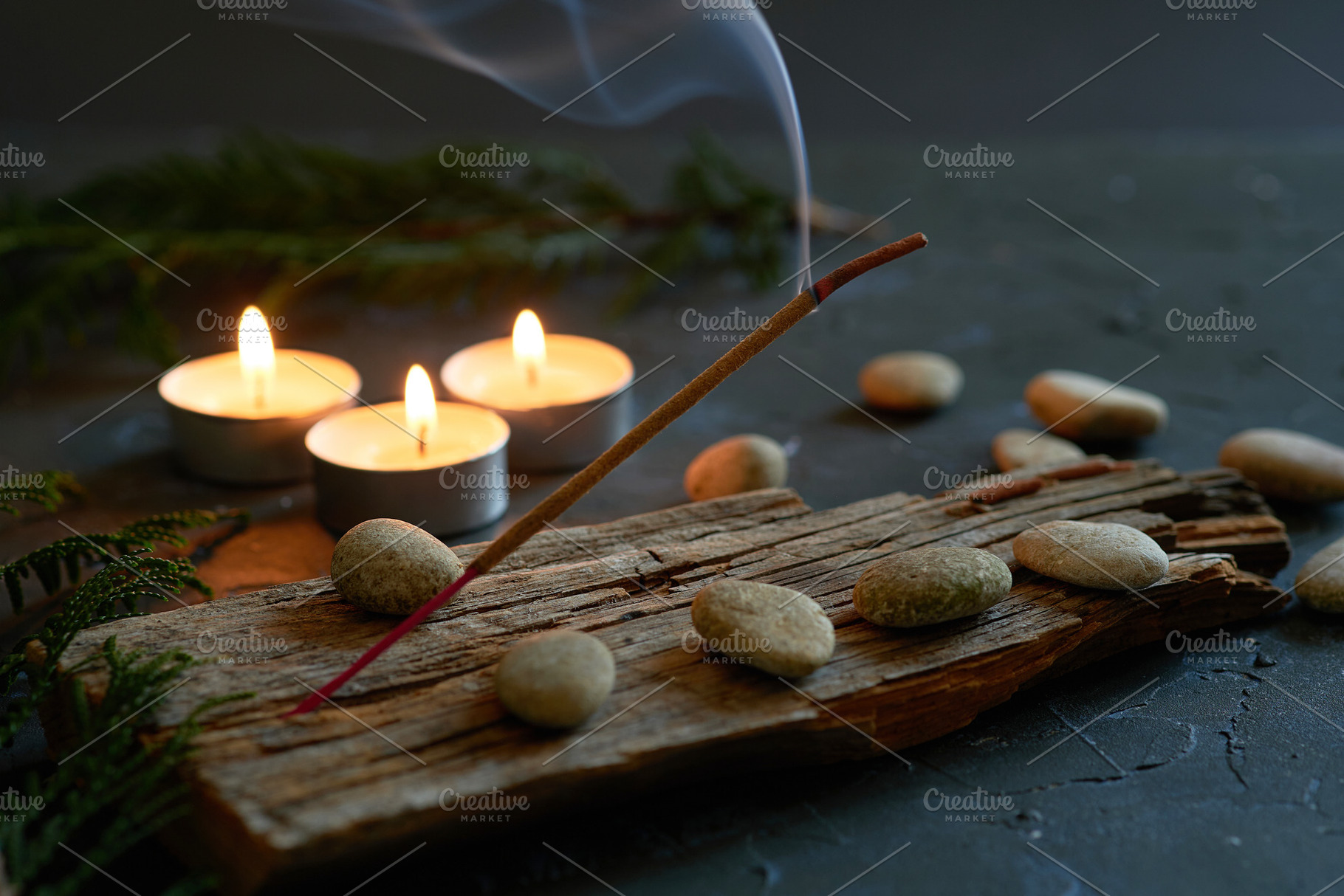 An incense stick that burns and gene, a Health & Medical Photo by alfernec