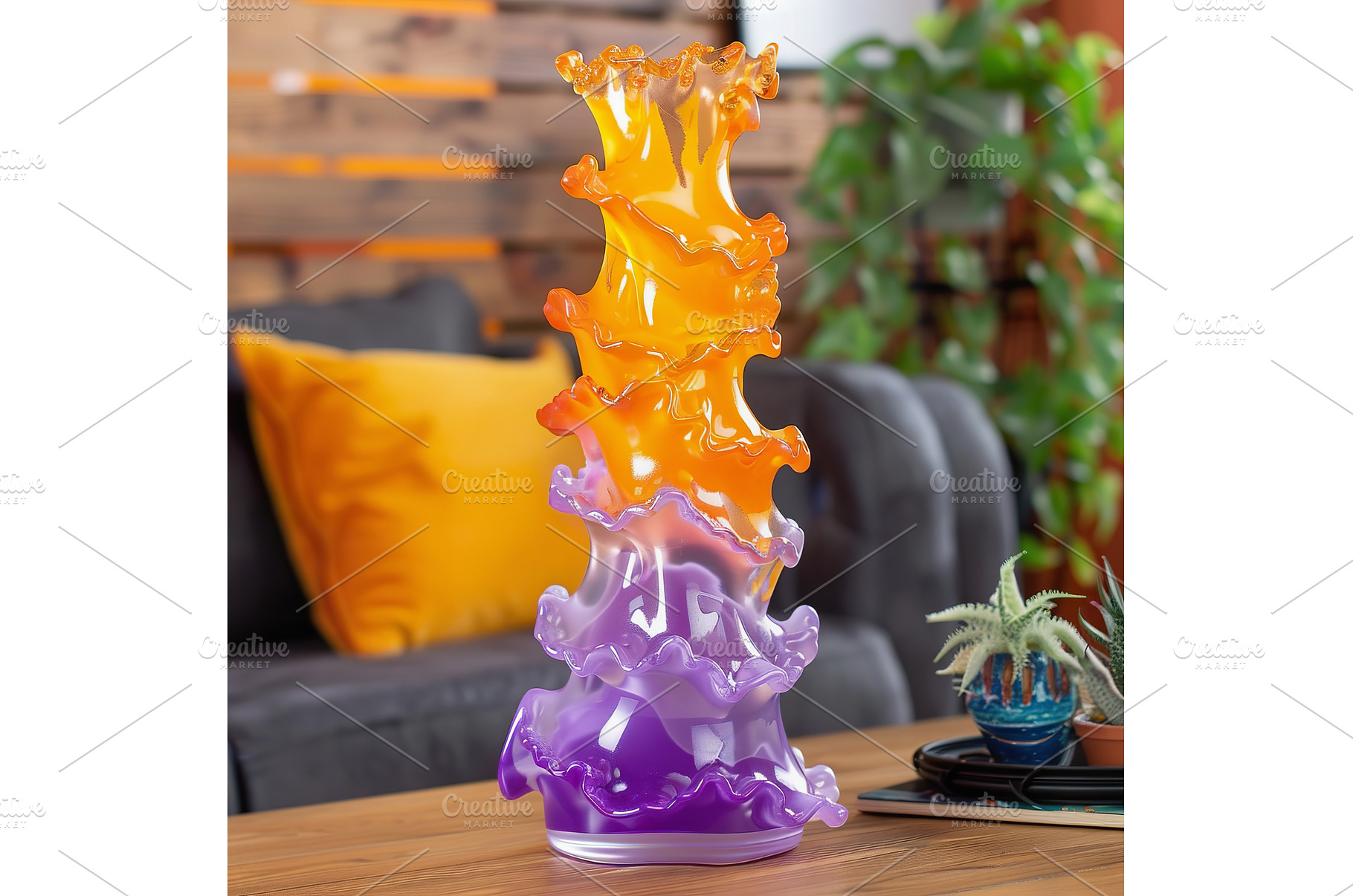 Colorful trendy vibrant vase in, an Arts & Entertainment Photo by Lermont51