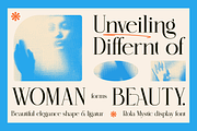 Riola Mystic - Elegant Display Font, a Sans Serif Font by Artisan Themes (Thumbnail 4 of 11)