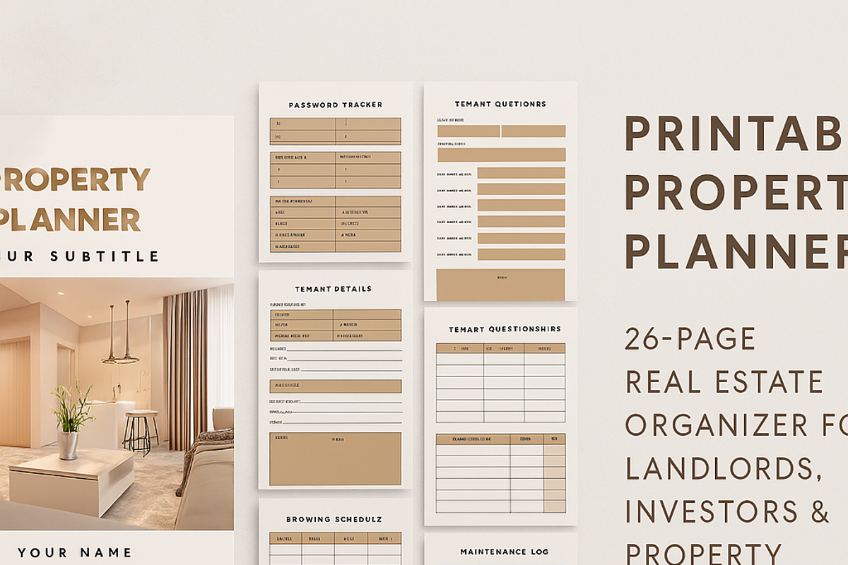 Printable Property Planner | 26-Page, a Stationery Template by Local Marketing Templates (Photo 4 of 4)