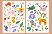 Cute baby animals collection, an Animal Illustration by MoleskoStudio (Thumbnail 13 of 33)
