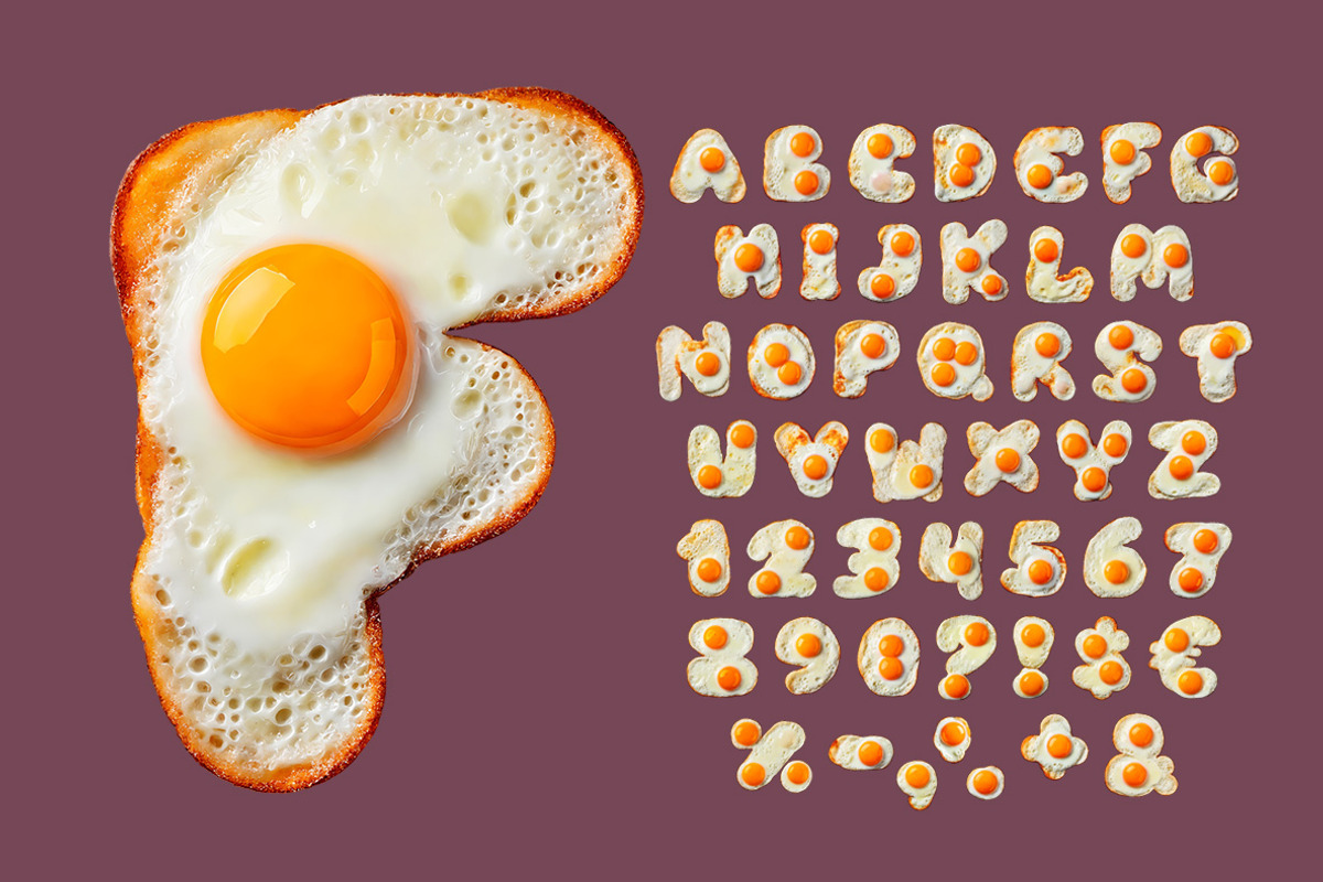 Fried Eggs Font, a Handwritten Font by Handmadefont (Photo 2 of 10)