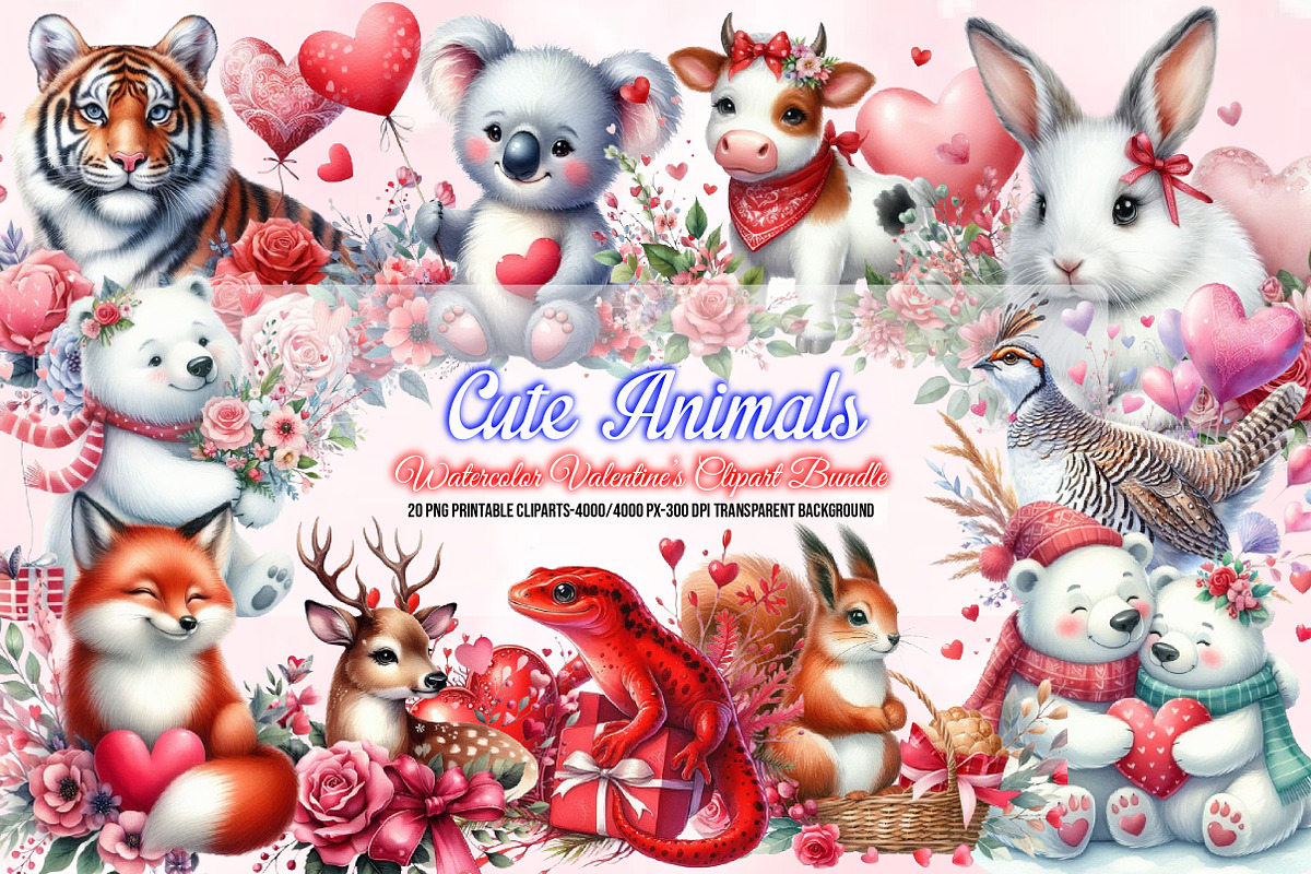 Mega Watercolor Clipart Bundle, a Seasonal Illustration by Craft Nest (Photo 18 of 20)