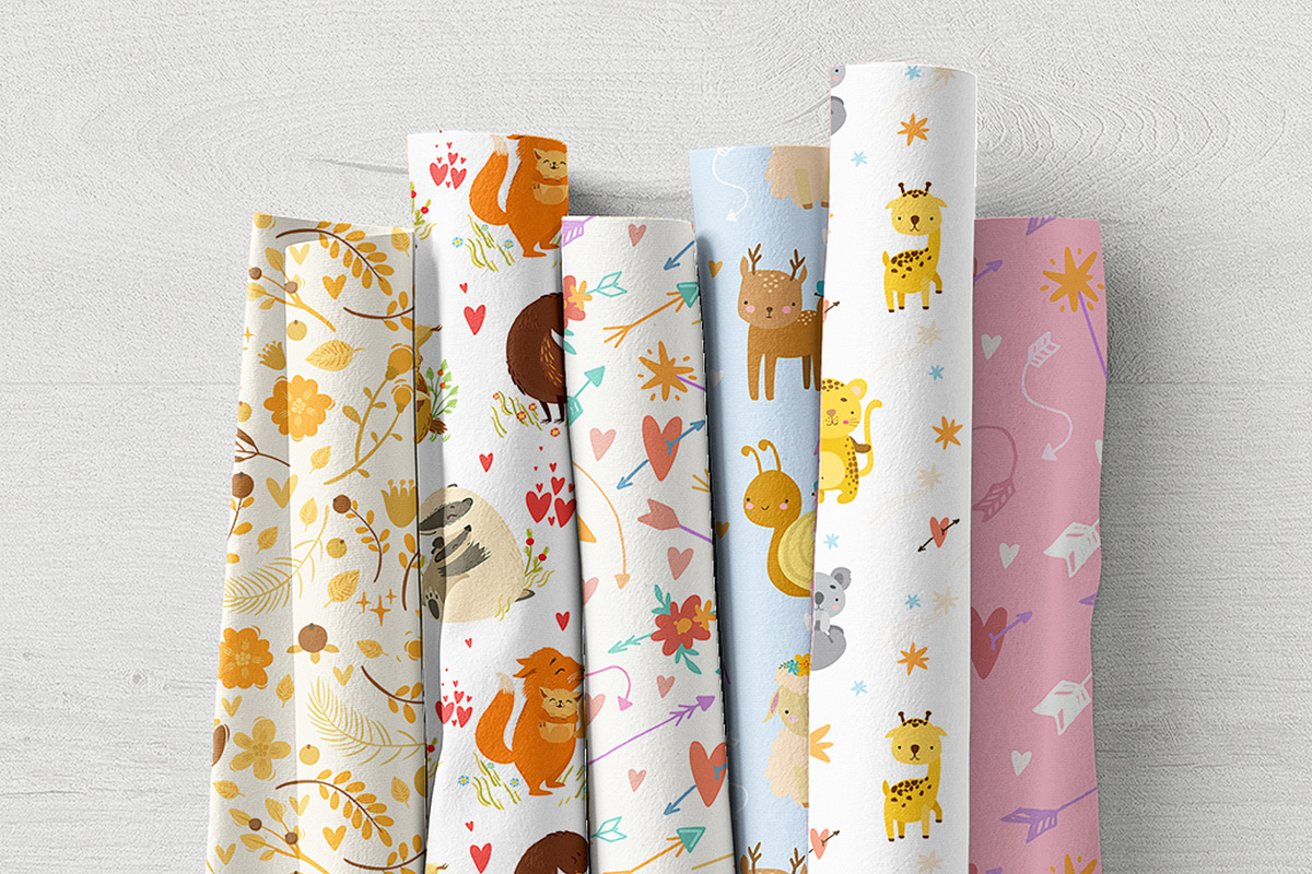Kids patterns. Bundle patterns., a Pattern Graphic by Lesya Skripak (Photo 4 of 15)