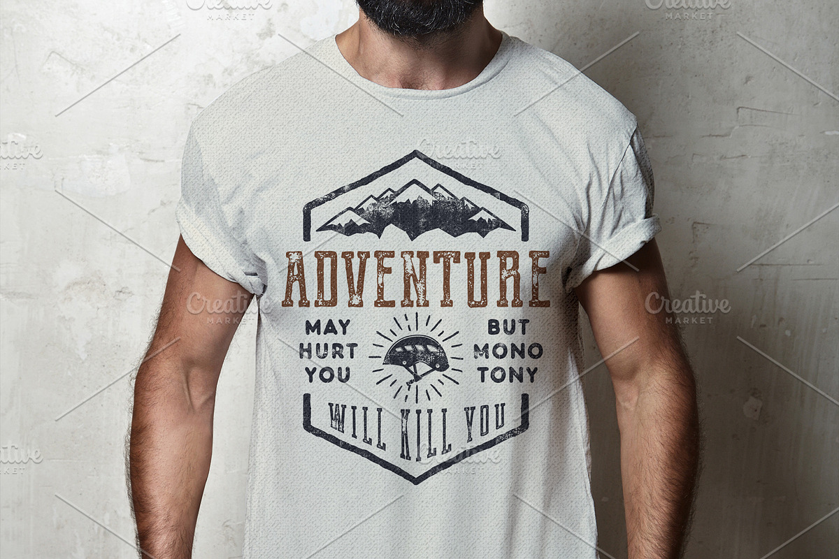 9 Adventure Logos & Tee Designs, an Object Graphic by JeksonGraphics (Photo 10 of 10)