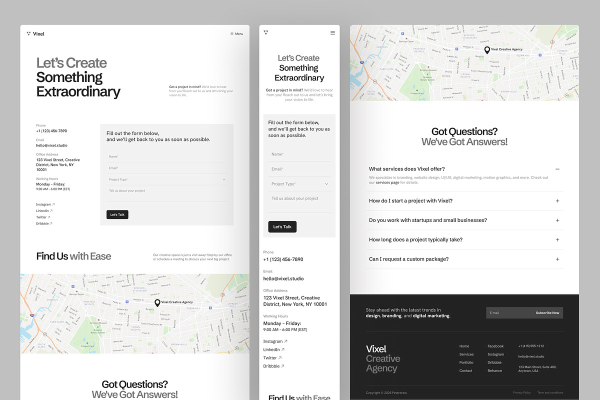 Vixel - Creative Agency Website preview 6