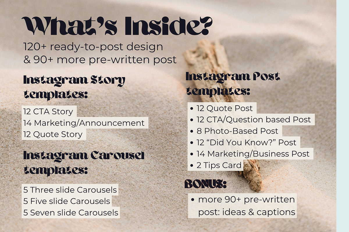 Coastal Witch Social Media Kit, a Social Media Template by Mochi Atelier (Photo 2 of 14)
