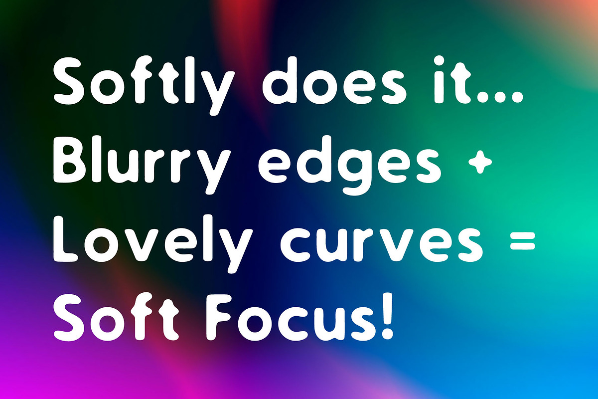Soft Focus | Sans Serif Font, a Sans Serif Font by Supersimbo © (Photo 3 of 7)