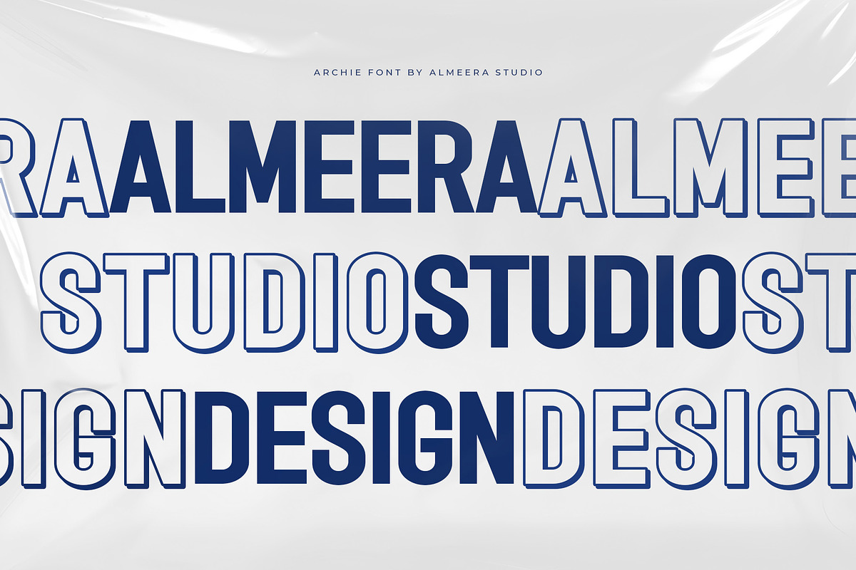 Archie, a Sans Serif Font by Almeera Std (Photo 5 of 6)