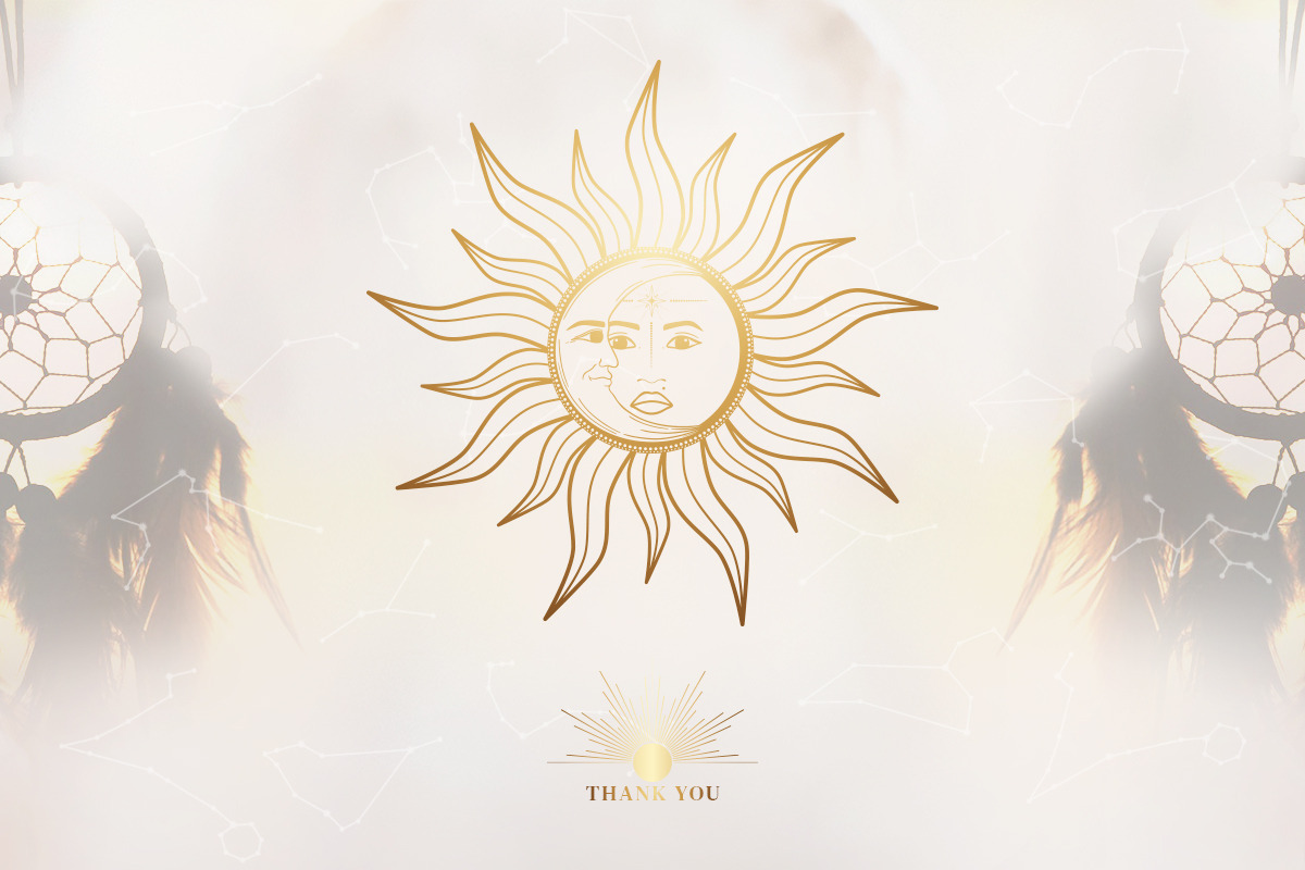 Sun, Moon, Sunbursts, Women's hands, an Object Illustration by Diana Kovach (Photo 9 of 9)
