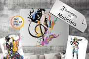 Abstract colorful musicians., a Person Illustration by Laifalight (Thumbnail 1 of 7)