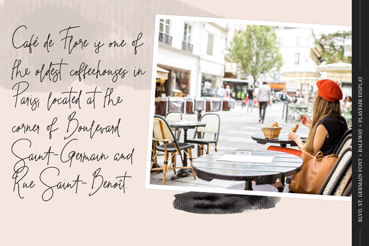 Blvd. St. Germain Signature Script, a Script Font by Kreanille Design (Photo 4 of 14)