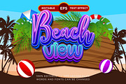 beach view editable text effect, a Layer Style Add-On by yokbisayok