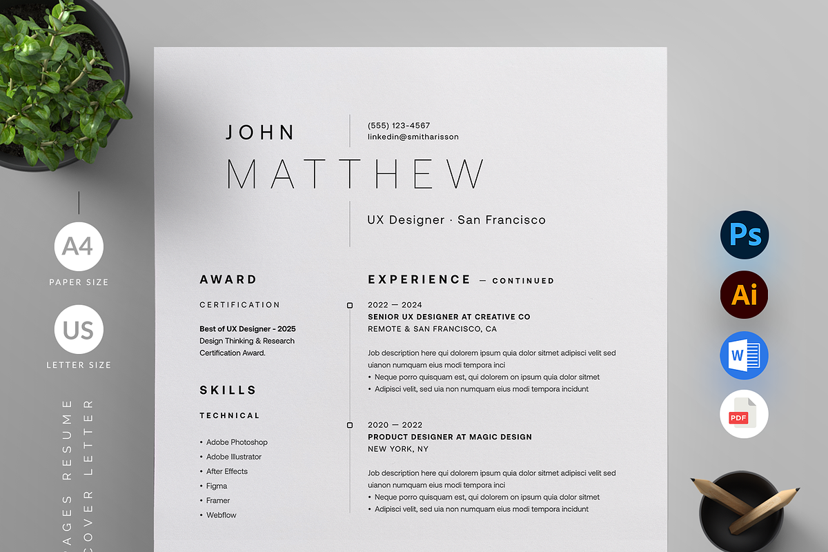 Resume/CV, a Resume Template by Reuix Studio (Photo 2 of 5)