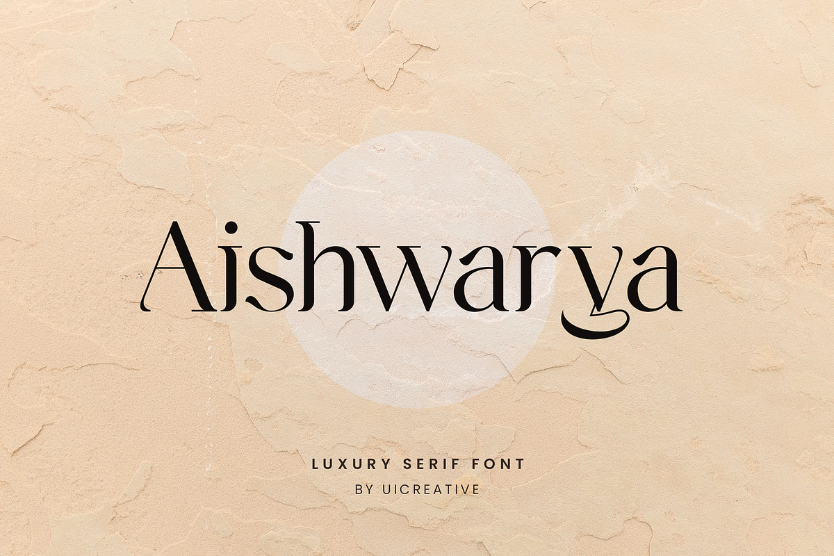 Aishwarya Luxury Serif Font, a Serif Font by UICreative (Photo 1 of 12)