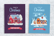 Cozy Winter House Christmas Cards, an Illustration by Alex Krugli (Thumbnail 7 of 8)