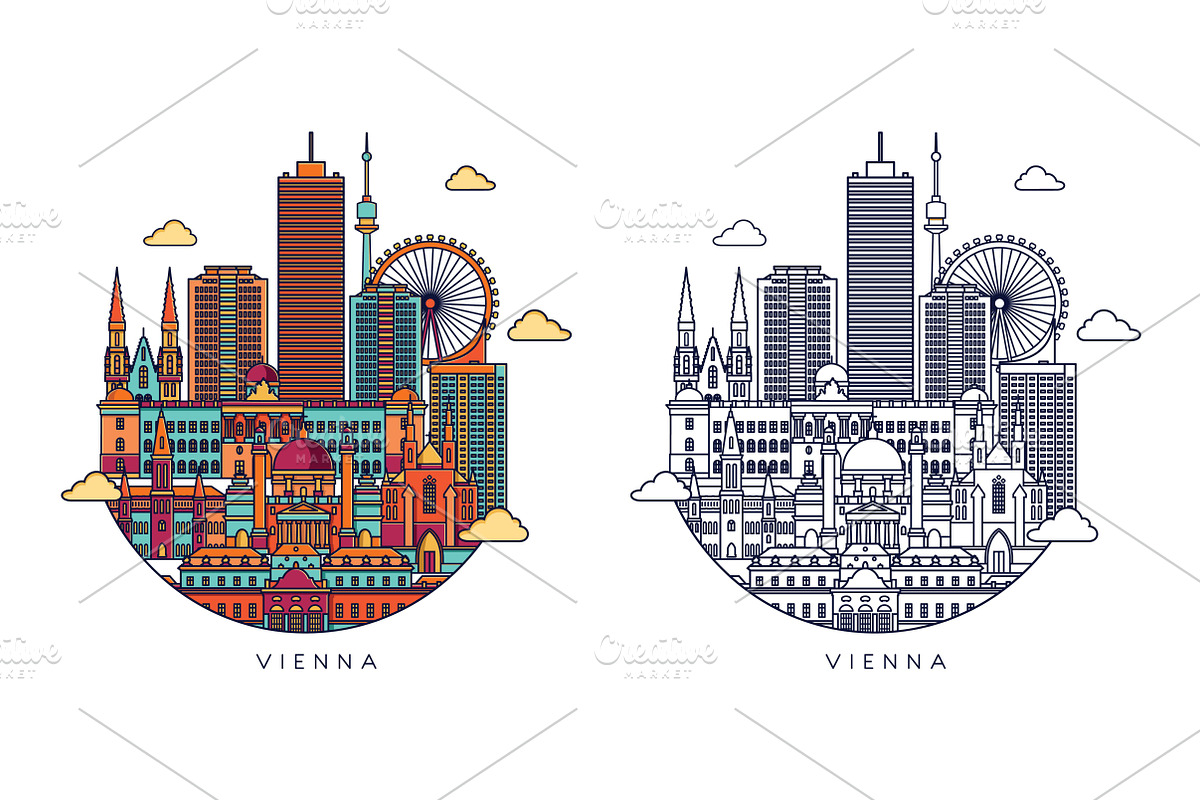 Europ famous cities, an Illustration by LisaKolbasa (Photo 7 of 9)
