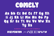 Comely - Bubble Display Font, a Script Font by AQR Studio (Thumbnail 4 of 8)