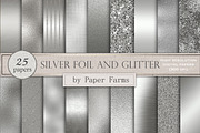 Silver foil and glitter, a Texture Graphic by Paper Farms (Thumbnail 1 of 3)